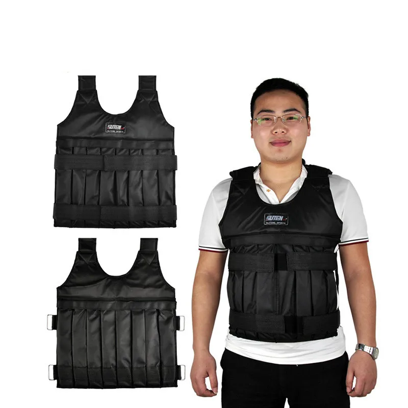 SUTEN 20kg Loading Weighted Vest Boxing Training Workout Fitness