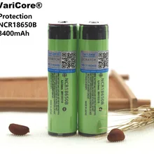 18650 защищенный NCR18650B 3400 mAh перезаряжаемый аккумулятор 3,7 V с печатной платой для фонарных батарей