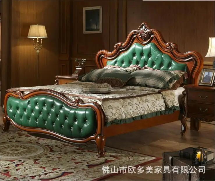 الحديثة الأمريكية الصلبة الخشب البلد نمط الأزياء نوم مجموعة الأثاث d1415