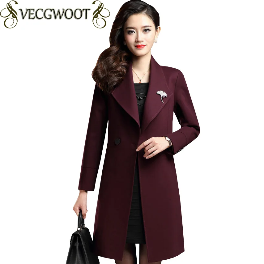 2019 Spring/Autumn New Women Windbreaker Solid color Large