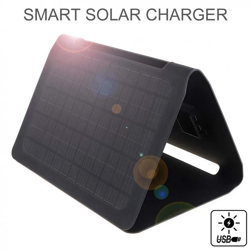 Soshine солнечные зарядные устройства 20 Вт солнечная панель с двойным usb-портом водонепроницаемые складные зарядные устройства для Iphone/Ipad/Galaxy/Note и M