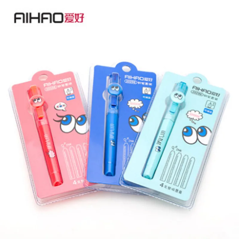 

AIHAO New Arrival 0.5MM Point 3 Set Colorful Plastic Handle Fountain Pen ink Changeable Pen School&Office Supply