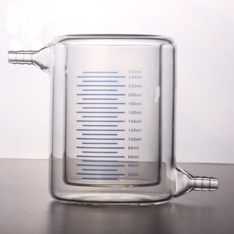 Jacket interlining beaker double deck interlayer glass beakers