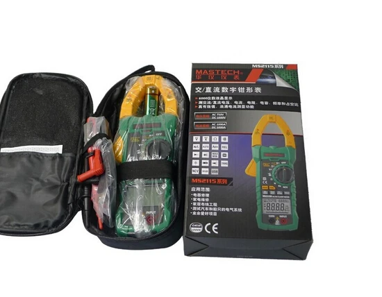 

MASTECH MS2115B DIGITAL CLAMP METER DC/AC Voltage Current Resistance Capacitance Tester