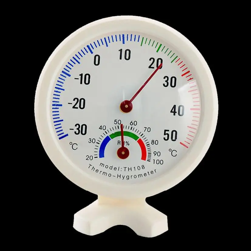 Мини круглые часы в форме Крытый Открытый гигрометр Влажность термометр измеритель температуры Датчик 3,29