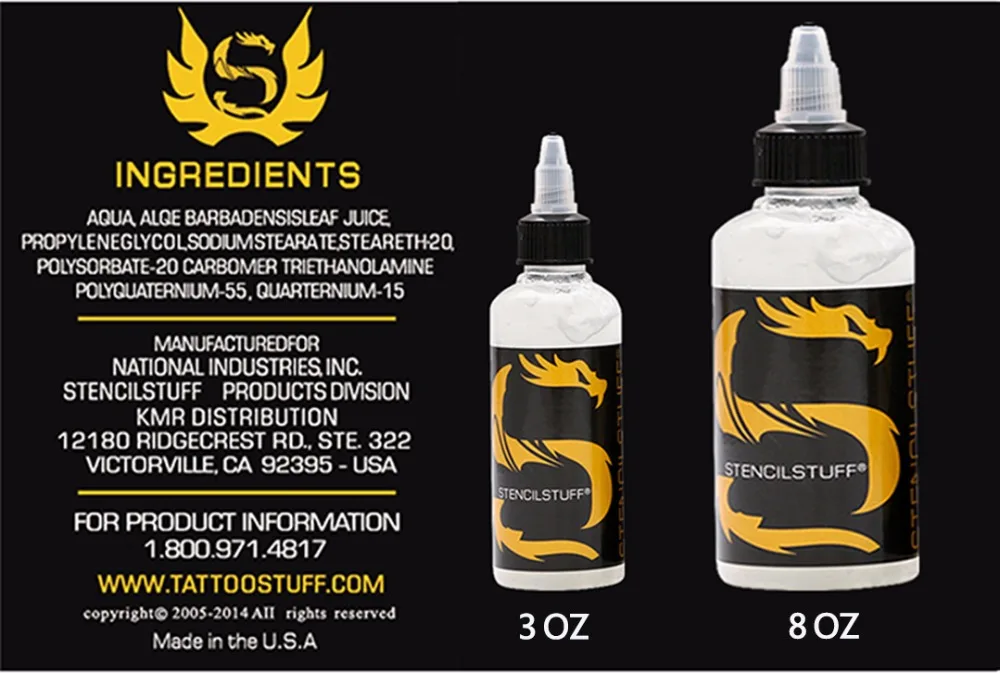 

Professional Tattoo Transfer Gel Stencil Primer Stuff Cream Body Art Tools Safe Skin-friendly Mild Formula Stencil Stay