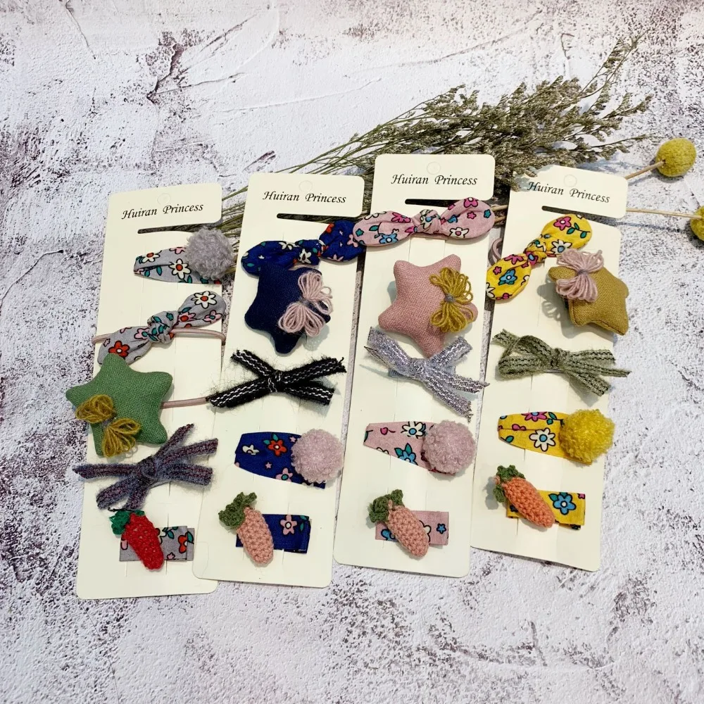 

5pcs/lot Children Hair Pin Baby Fruits Hair Pins Girls Cute Bobby Pins Hair Accessories Korean Fashion Hairpins New Year's Goods