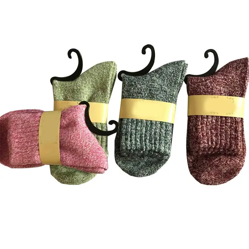

Warm Women Wool Socks Mens Striped 3D Socks Autumn Winter Style Christmas Socks For Woman Female Happy Sock Calcetines Meias