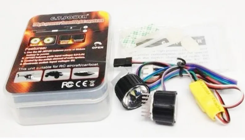 

F05779 G.T.Power RC High Power Headlight System for RC Helicopter Car Boat Model Light
