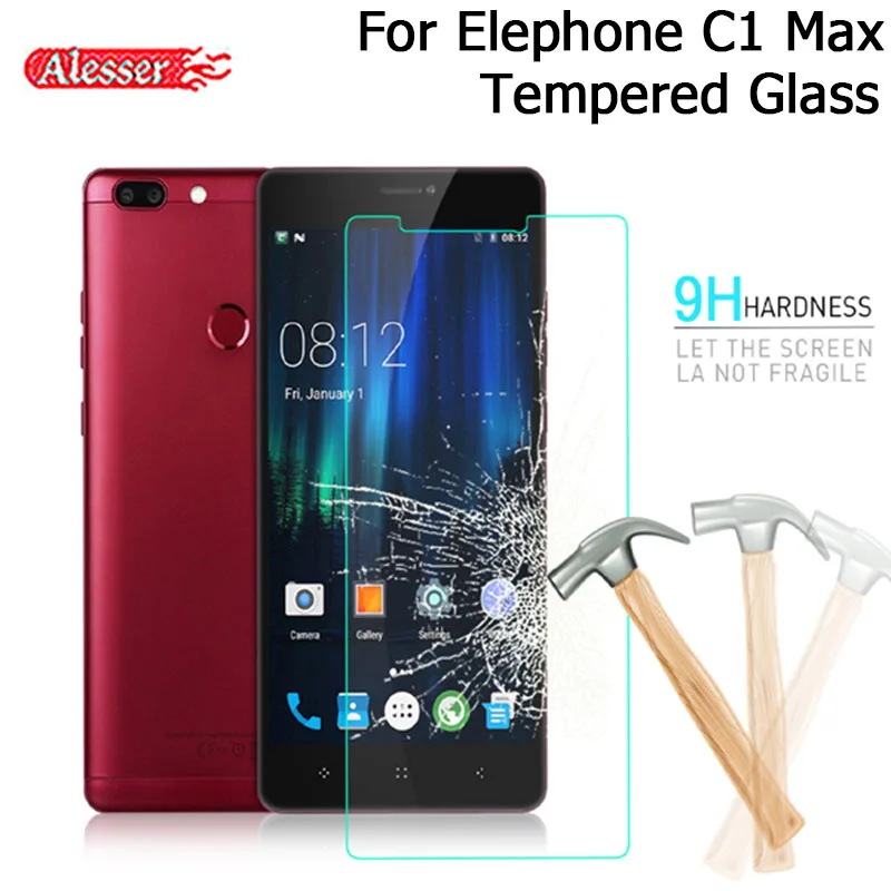 Закаленное стекло Alesser для Elephone C1 Max защита экрана от царапин и Взрывозащищенная