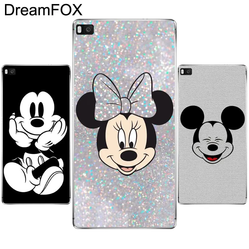 

L136 Cute Fashion Mickey Mouse Soft TPU Silicone Case Cover For Huawei P8 P9 P10 Lite Plus 2017 Honor 8 Lite Pro 9 5C 6X