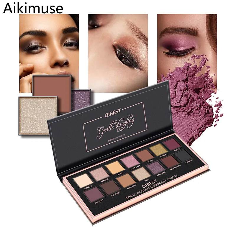 

Mixed Colors Eyeshadow Pallete Shimmer Glitter Matte Eye Shadow Waterproof Beauty Glazed Cosmetic Nude Eye Powder Make up Tool
