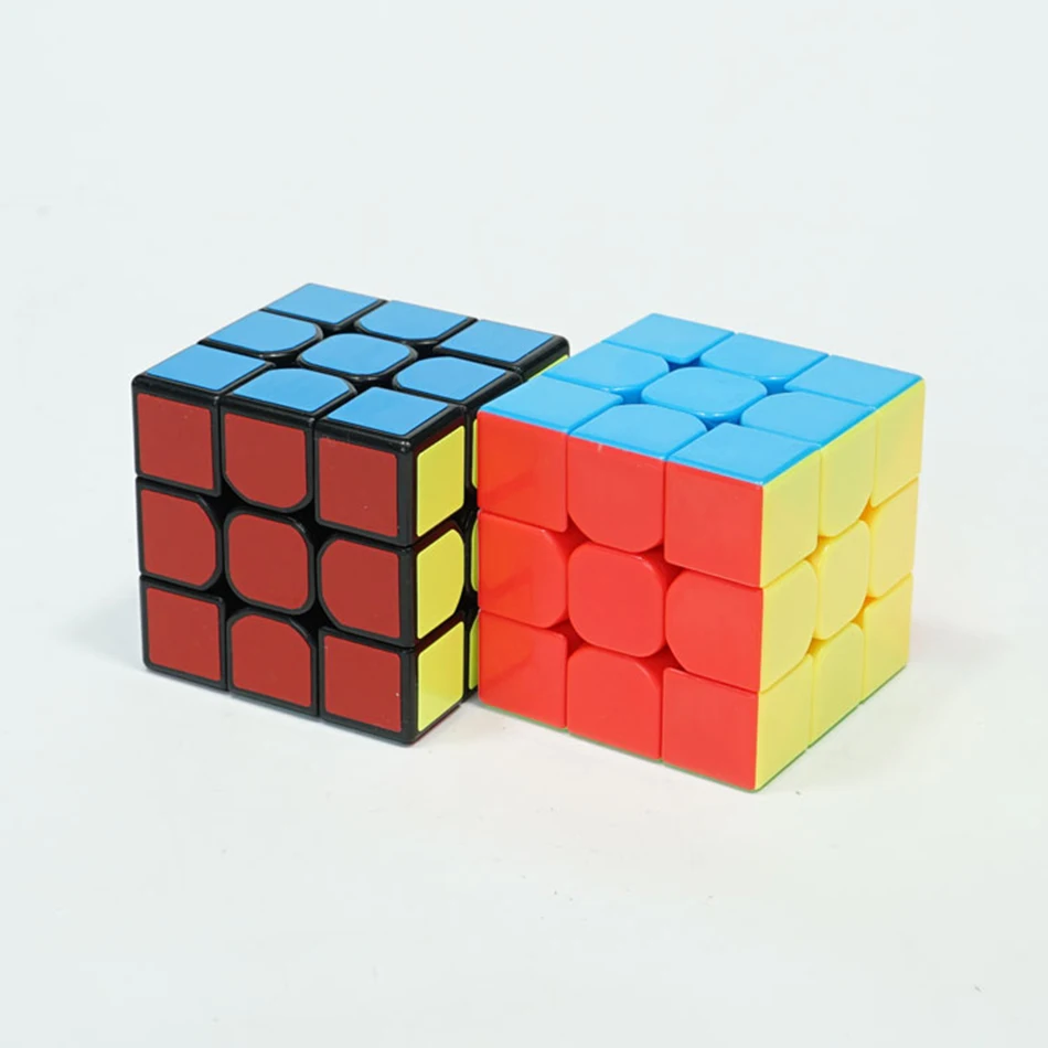 Мою MoFangJiaoShi MF3rs MF3rs2 Magic Cube 3x3 Скорость Cube 56 мм головоломки magico Cubo черный Stickerless Обучающие Детские игрушки MF3RS v2