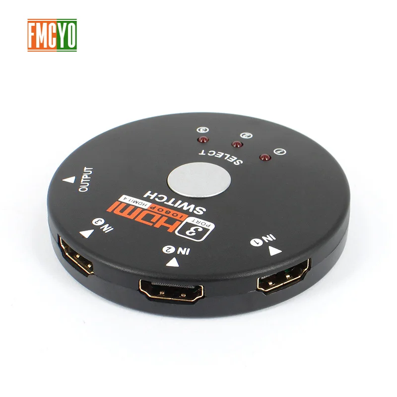 

HDMI KVM Switch 4 port 3 Input 1 Output HDMI Splitter Video Monitor Resolution HDMI Switcher