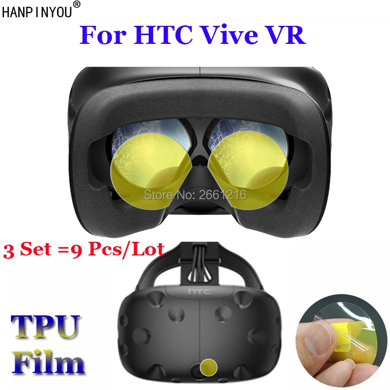 

3 Set =9 Pcs/Lot For HTC Vive VR Soft TPU Film Explosion-proof Screen Protector