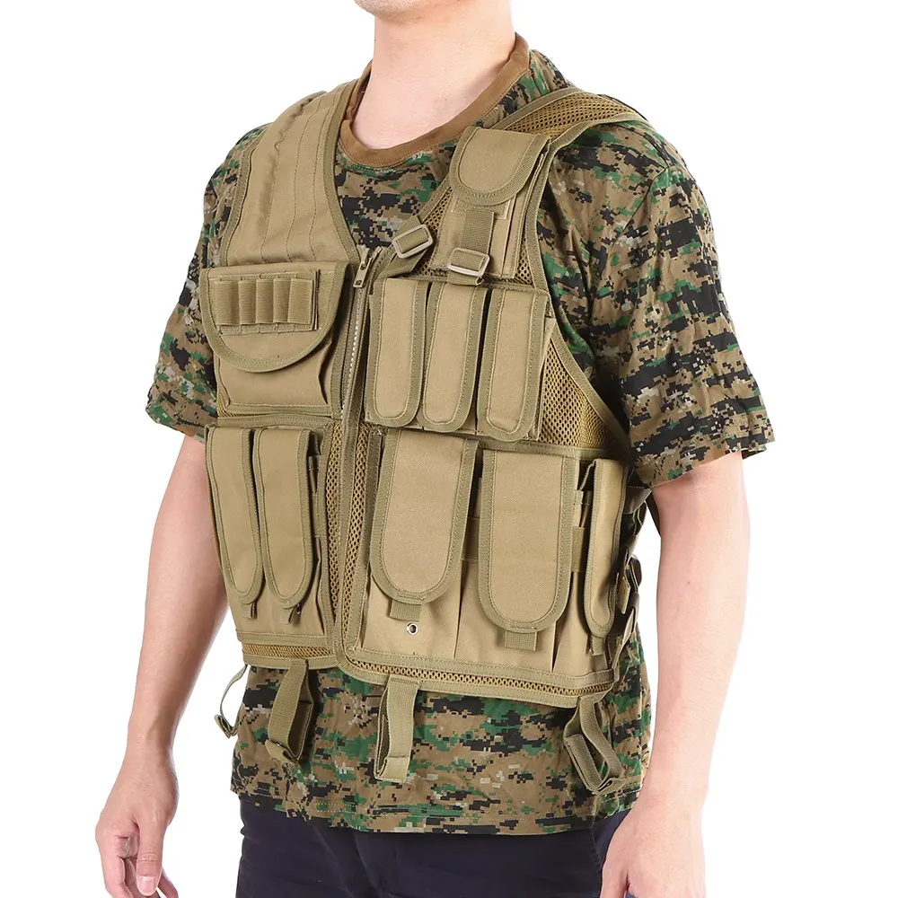

Tactical Vest Military Waistcoat Outdoor Hunting Gear Load Carrier Vest Hunting Protection Vest Camouflage Training Vest
