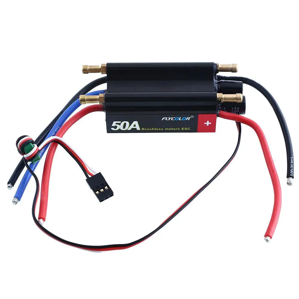 

FlyColor 50A Water Cooling Brushless Motors Speed Controller ESC BEC For RC Boat