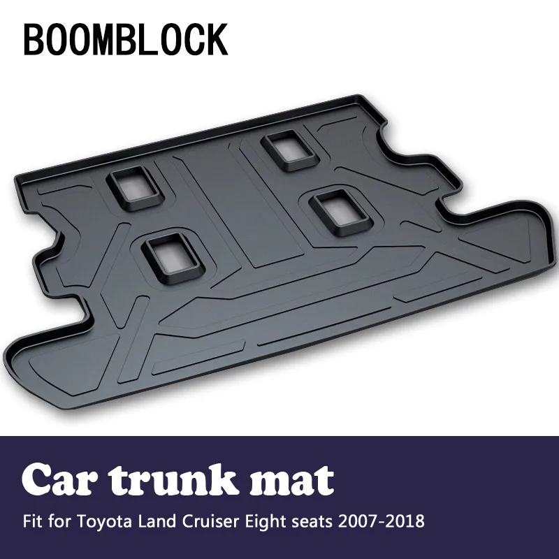 

BOOMBLOCK For Toyota Land Cruiser J200 8 Seats 2007-2017 2018 Waterproof Anti-slip Car Trunk Mat Tray Floor Carpet Pad Protector