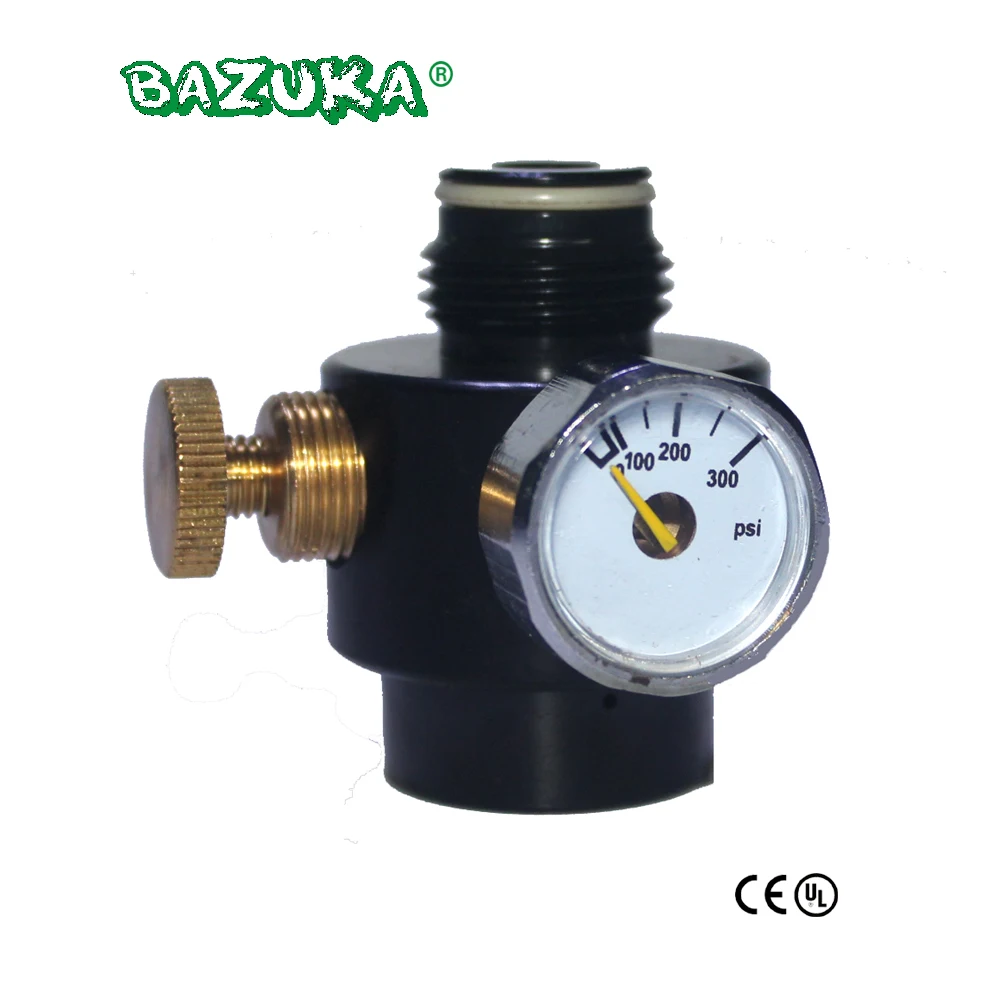 

New Paintball Tank Cylinder Adjustable Regulator Output Pressure 0-300psi 0.825-14NGO Thread