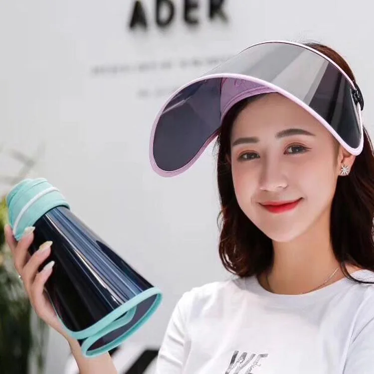 

Visor cap sun hats caps cycling bike outdoor caps female fashion beach cap mask sun proof breathable Portable