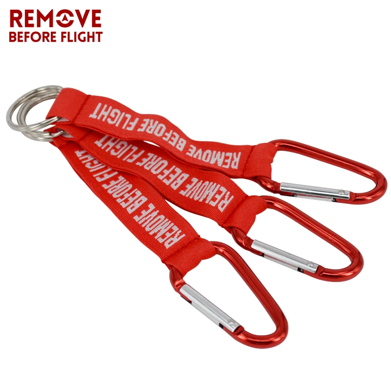 Remove Before Flight Fashion Key Chain Red Embroidery Key Fobs Chain for Aviation Tags OEM Key Chain Jewelry Llaveros Hombre (5)