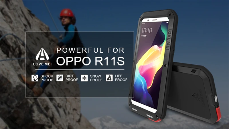 Love Mei Metal Armor Case For OPPO R11s (1)