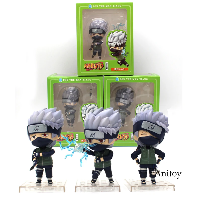 

Nendoroid Naruto Hatake Kakashi for The Man Xiang PVC Action Figure Collectible Model Toy 3pcs/set 10 cm