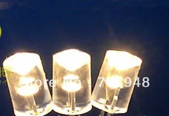 Бесплатная доставка 100 шт 3 мм 5 цилиндрический вогнутый светодиод длинный