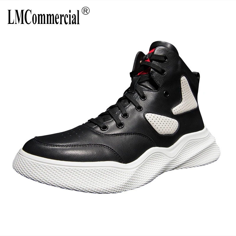 

autumn winter Martin boots men's Korean high top shoes men all-match cowhide sneakers cowboy boots mens military boots male