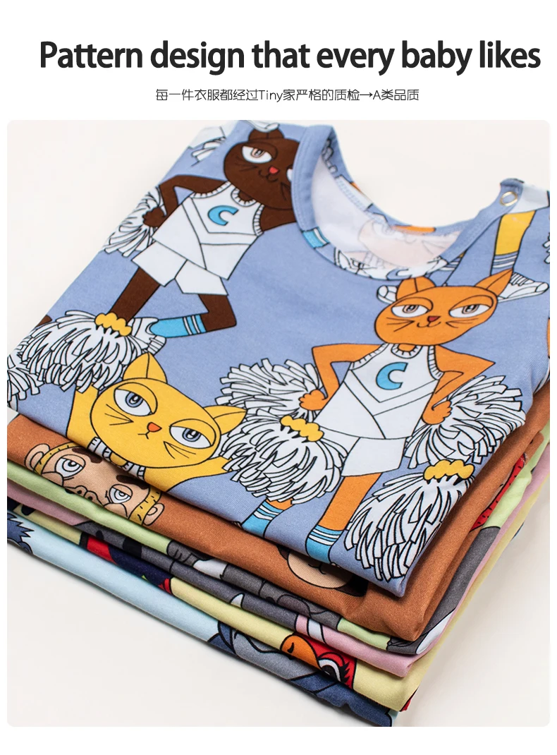 TinyPeople/Новинка года; модная футболка для малышей; летняя одежда для мальчиков; милое хлопковое пальто с короткими рукавами и рисунком для девочек; детская одежда в подарок