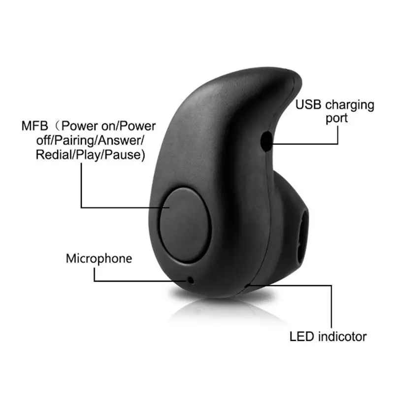 S530 comma беспроводные Bluetooth наушники Мини Кнопка невидимые капли маленькая Музыка