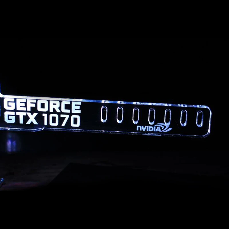 Зеленый для GEFORCE GTX 1070 светодиодный светящийся компьютер основная коробка крутая графика пользовательская поддержка рамки карты для витрины компоненты Jack