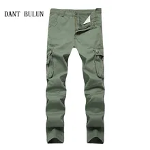 DANT BULUN тактические брюки карго для мужчин крутые модные армейские военные брюки хлопок много карманов стрейч гибкие мужские повседневные брюки
