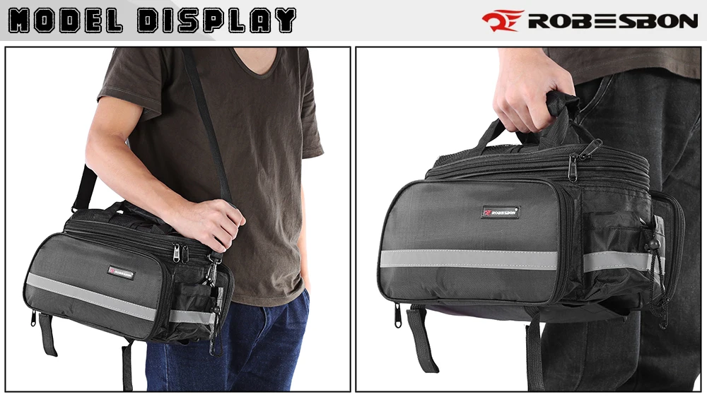 Robesbon 35L Fashionable Cycling Bicycle Bike Waterproof Rear Seat Trunk Handbag Bag