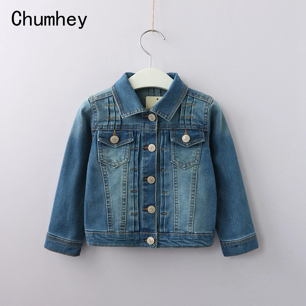 

Chumhey 3-7T Kids Jeans Coats Spring Autumn Baby Boys Girls Jeans Jackets Denim Outerwear Children's Clothing Toddler Clothes