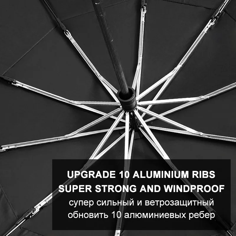 High Quality Umbrella Rain Women Men Double Layer 3Folding Large Umbrella Automatic Windproof Travel Rain Women Male Umbrella