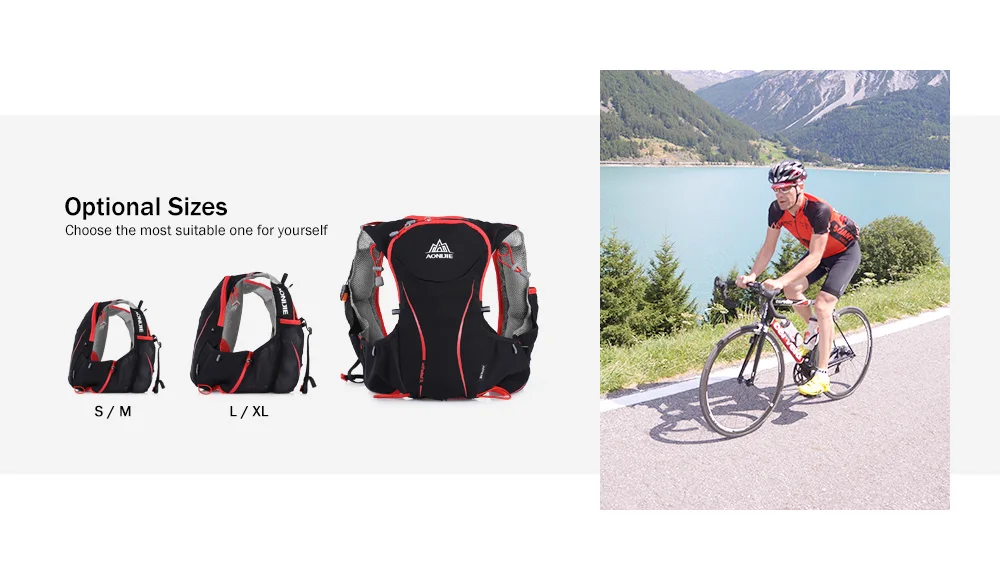 AONIJIE, 5л, рюкзак для бега, уличный гидрационный рюкзак, спортивная сумка, супер светильник, сумка для воды, жилет для бега, для велоспорта, альпинизма, кемпинга