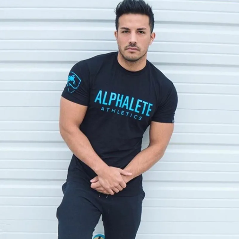 2018 New Men Cotton Short Sleeve T Shirt Fitness Bodybuilding Shirts Male Brand tee tops Fashion t-shirt men costume 2018 New Men Cotton Short Sleeve T Shirt Fitness Bodybuilding Shirts Male Brand tee tops Fashion t-shirt men costume