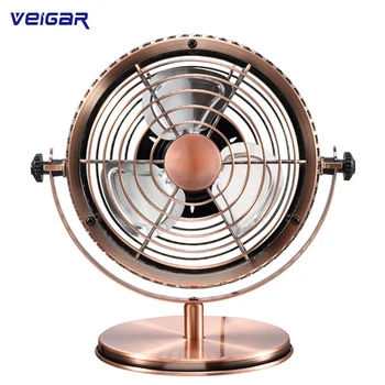 

Portable Desk USB Fan 3 Blades Air Cooling Fan Vintage USB Mini Fans Ultra Quiet USB Laptop Fan Two Speed Adjustment For Home