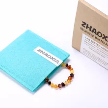 Baltic Amber Bracelet for Adult(Multicolor) – Handmade in Lithuania – Lab-Tested Authentic – 2 Sizes