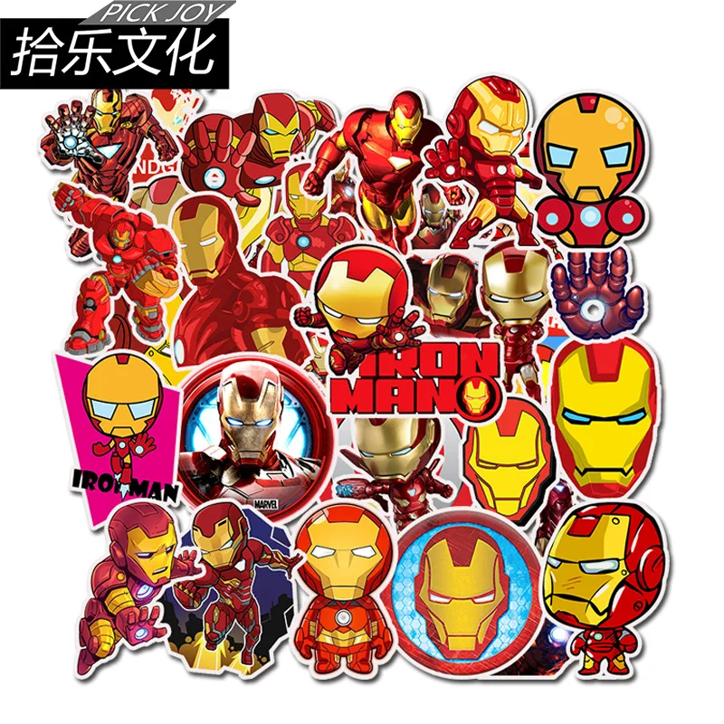 

35 Comic Avengers League Hero Iron Man Sticker Trolley Box Notebook Suitcase Graffiti Sticker