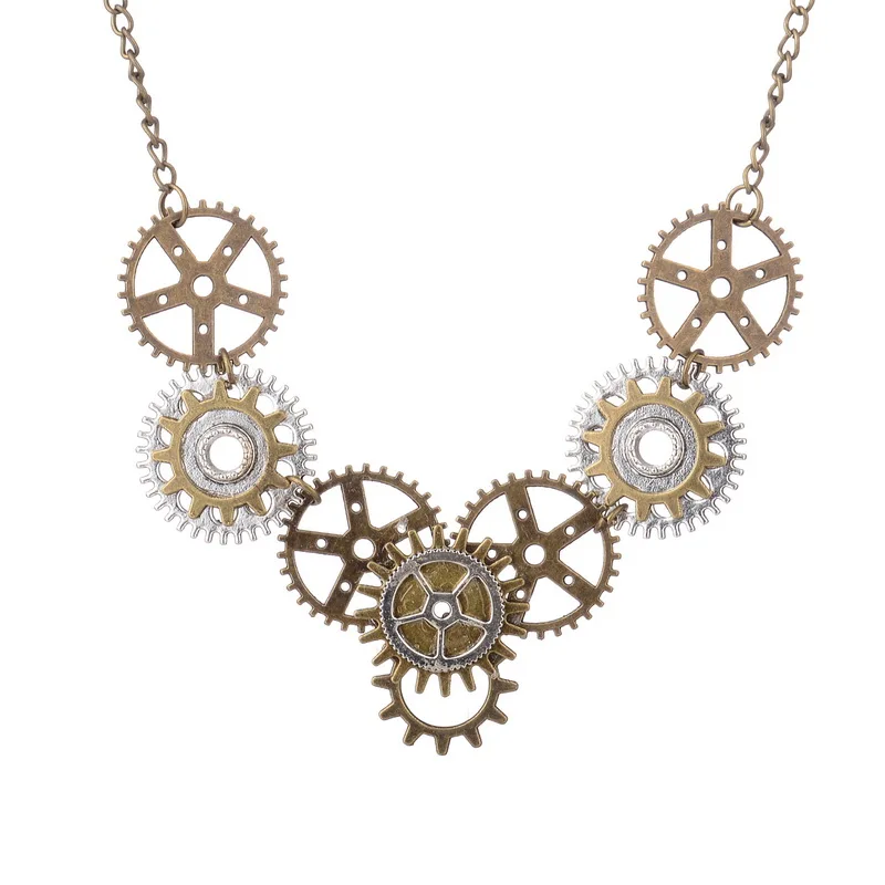Панк Industrial Gears Steampunk короткие ожерелья|designer necklace|fashion necklacenecklace designer |