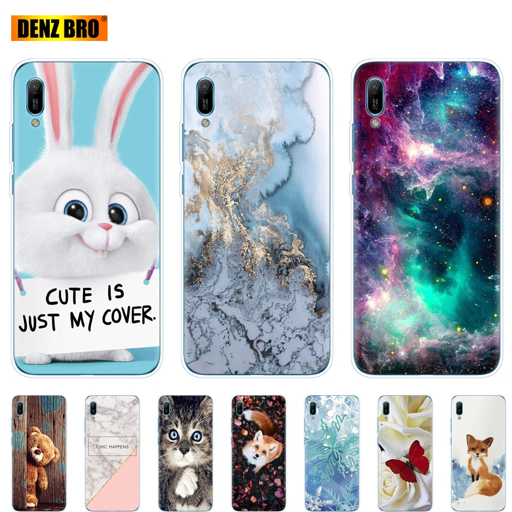 

For Huawei y6 2019 Case Huawei Y6 prime 2019 Silicone TPU Cover Soft Phone case For Huawei Y6 2019 MRD-LX1 MRD-LX1F Y 6 pro bags