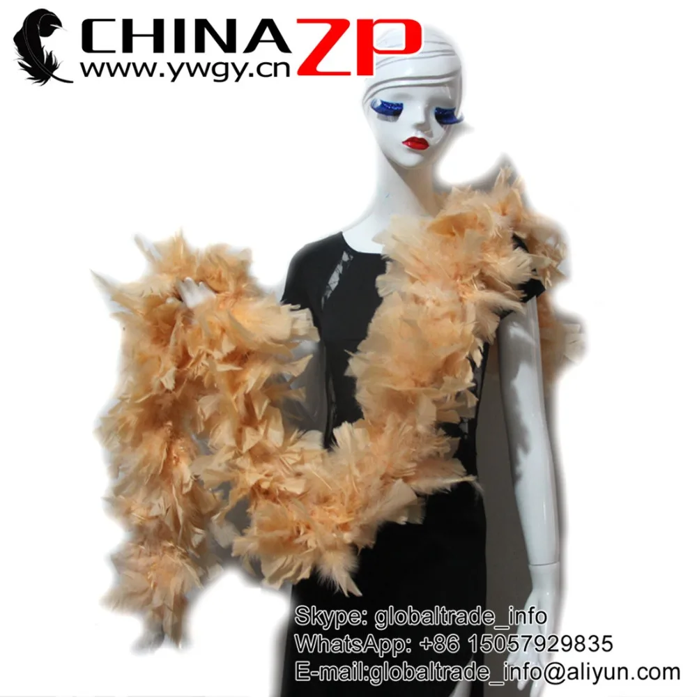 

Specialized feathers Supplier CHINAZP Feathers Pretty Soft Peach Dyeing Turkey Flat Boa 150Grams Carnival Headdress