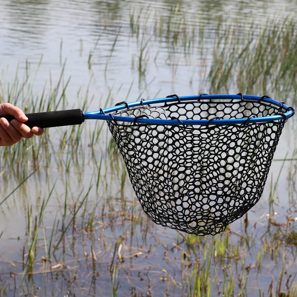 Sougayilang Складная рыболовная сеть Brail синего цвета из мягкой резины 54x30x24 см Eva ручка для рыбалки дешевые рыболовные сети рыболовные снасти
