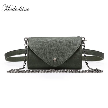 

Mododiino Fashion New Women Waist Bag Chain Shoulder Bag Female Belt Bag Phone Pouch Bags Brand Designe Women Fanny Pack DNV0969