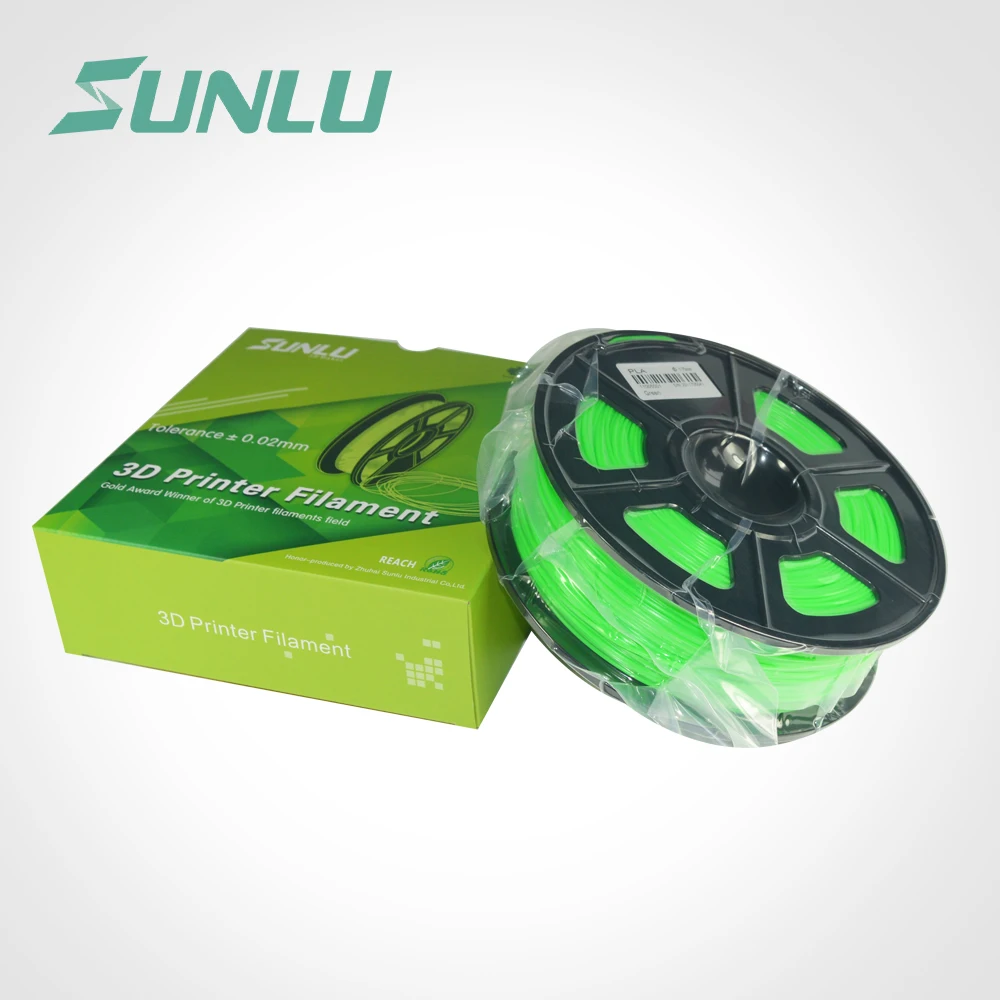 

PLA sunlu PLA 3d printer filament 3.0mm Dimensional Accuracy +/- 0.02 mm 1KG per roll for with 20 Colors for option
