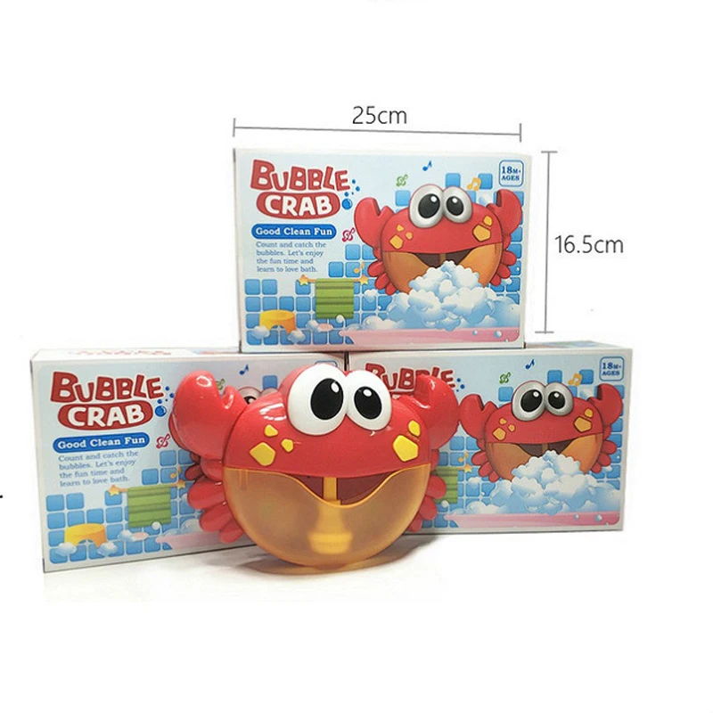 

Funny Bath Bubble Maker Baby Bath Toys Bubble Crabs Pool Swimming Bathtub Soap Machine Toys For Children Kids New Arrival