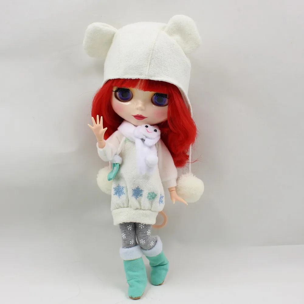 Фабрика ICY искусственная игрушка короткие красные волосы Сияющее лицо шарнирное