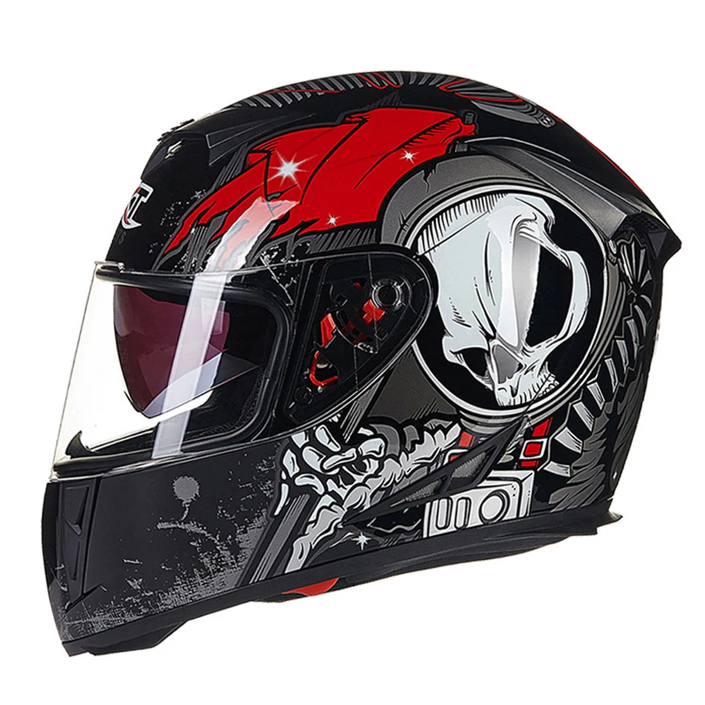 GXT мотоциклетный шлем мото Байкер полное лицо для верховой езды шлемы двойной козырек для мотокросса шлем Capacete Da Motocicleta Cascos Moto для мужчин - Цвет: A3